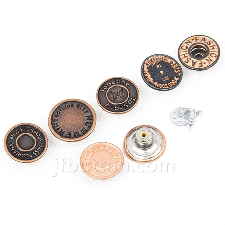 Copper Jeans Buttons