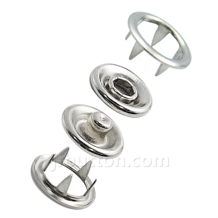 Metal Copper Prong Snap Button Fasteners