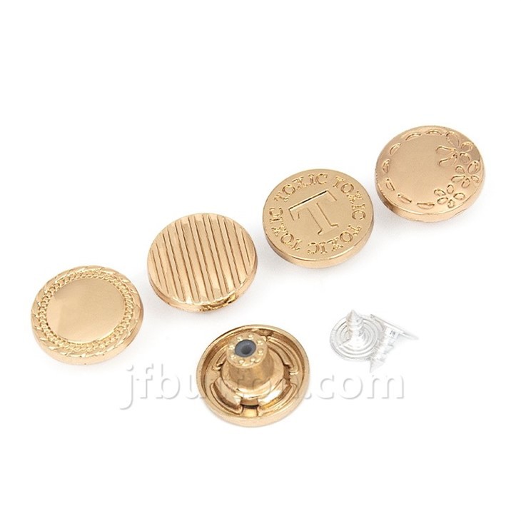 Metal Denim Jacket Buttons