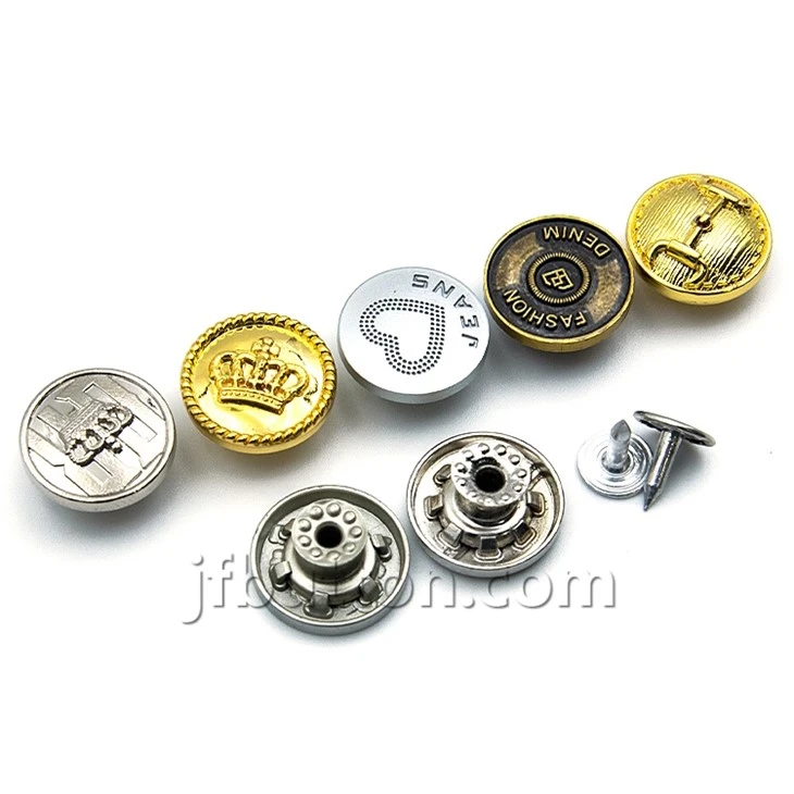 Pants Buttons Metal