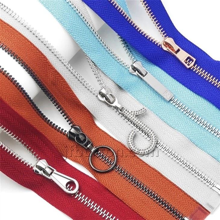 Colored Metal Zippers