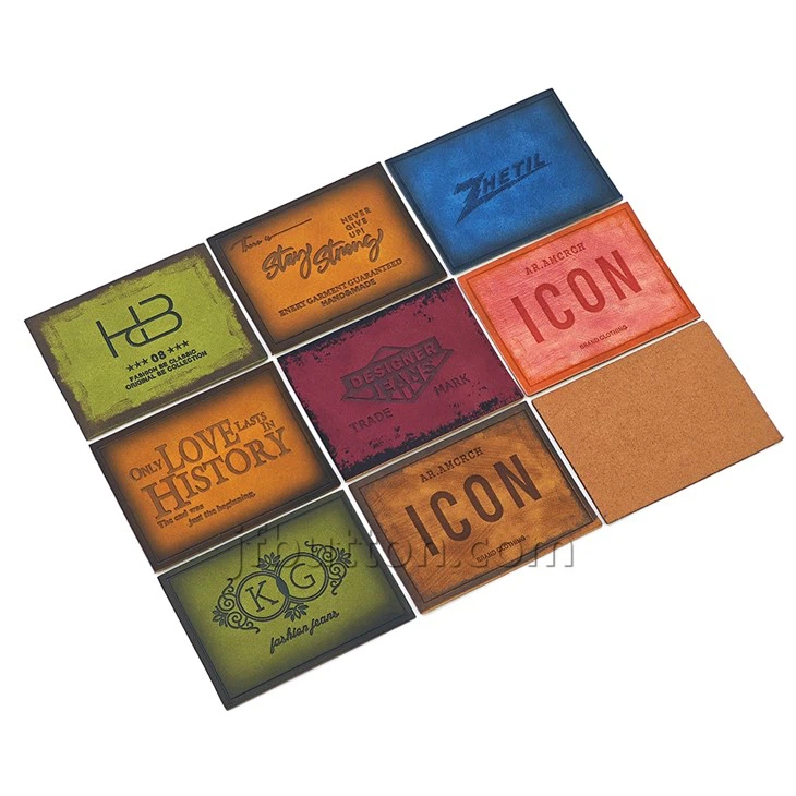 Faux Leather Garment Tags