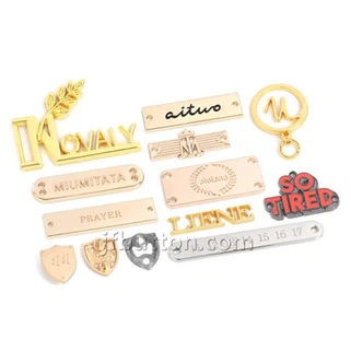 Personalizētas metāla apģērbu etiķetes