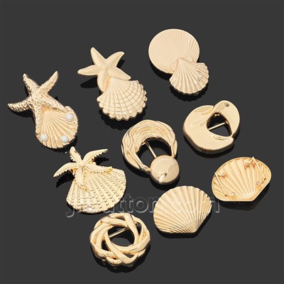 Gold Shell bikini savienotājs