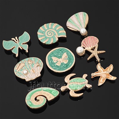 Metāla emaljas sprādze apģērbam