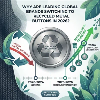 Kāpēc vadošie globālie zīmoli 2026. gadā pāriet uz pārstrādāta metāla pogām?